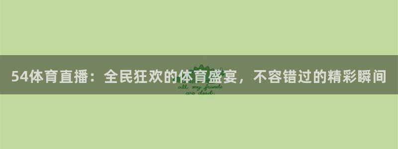 说球帝nba直播视频在线直播：54体育直播：全民狂欢的体育盛宴，不容错过的精彩瞬间