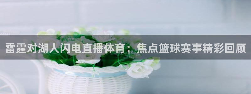 说球帝篮球直播：雷霆对湖人闪电直播体育：焦点篮球赛事精彩回顾
